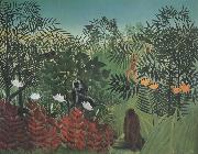 Henri Rousseau Tropical Forest with Monkeys china oil painting reproduction